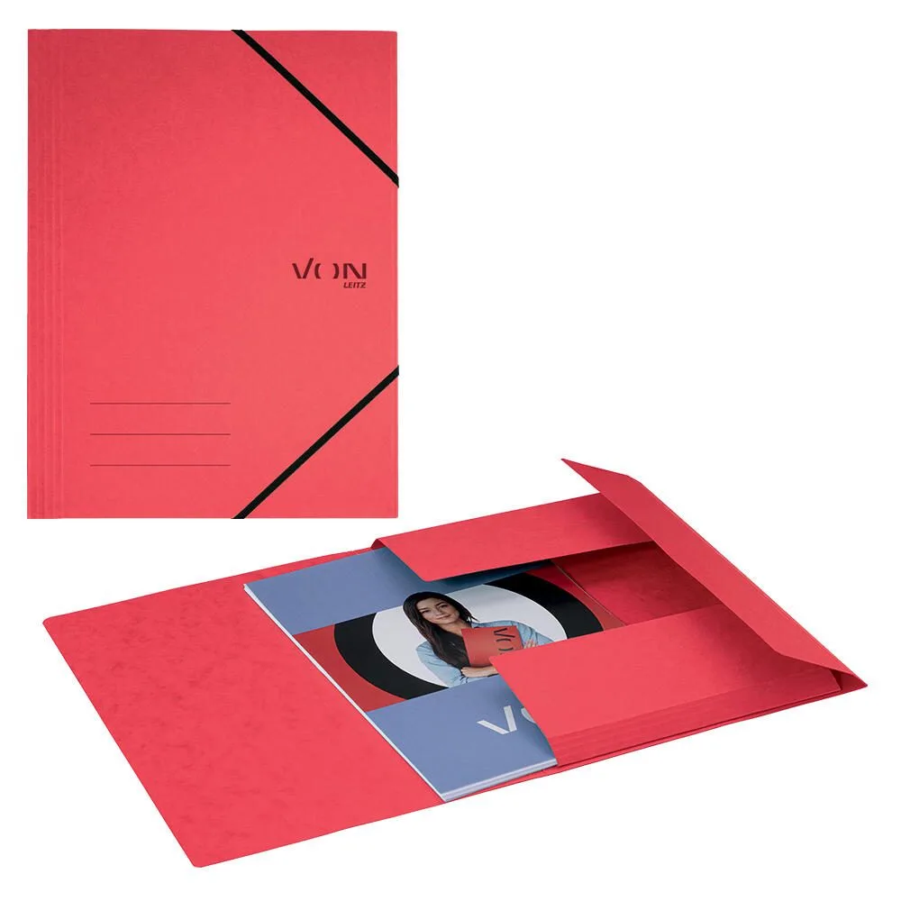 VON LEITZ Eckspanner DIN A4 rot, 1 St. fra Leitz – produktbillede