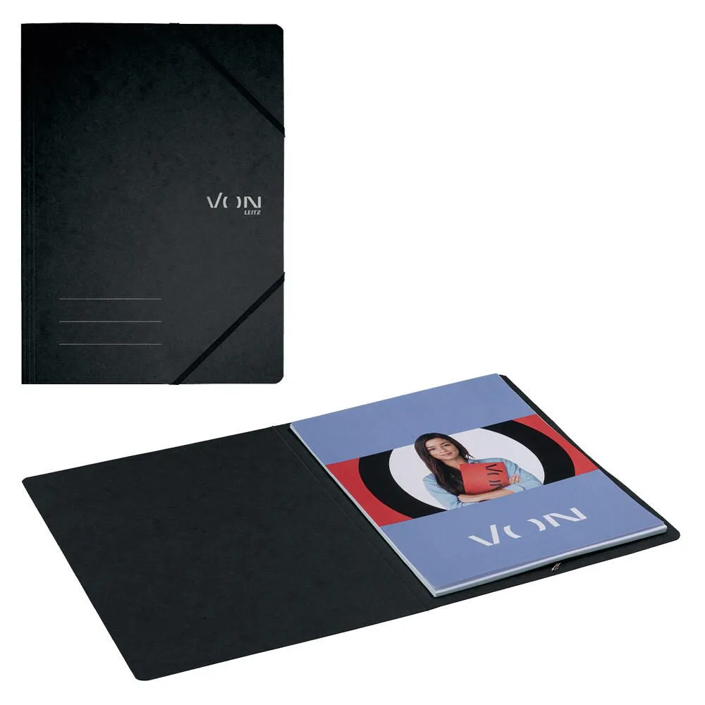 VON LEITZ Eckspanner DIN A4 schwarz, 1 St. fra Leitz – produktbillede