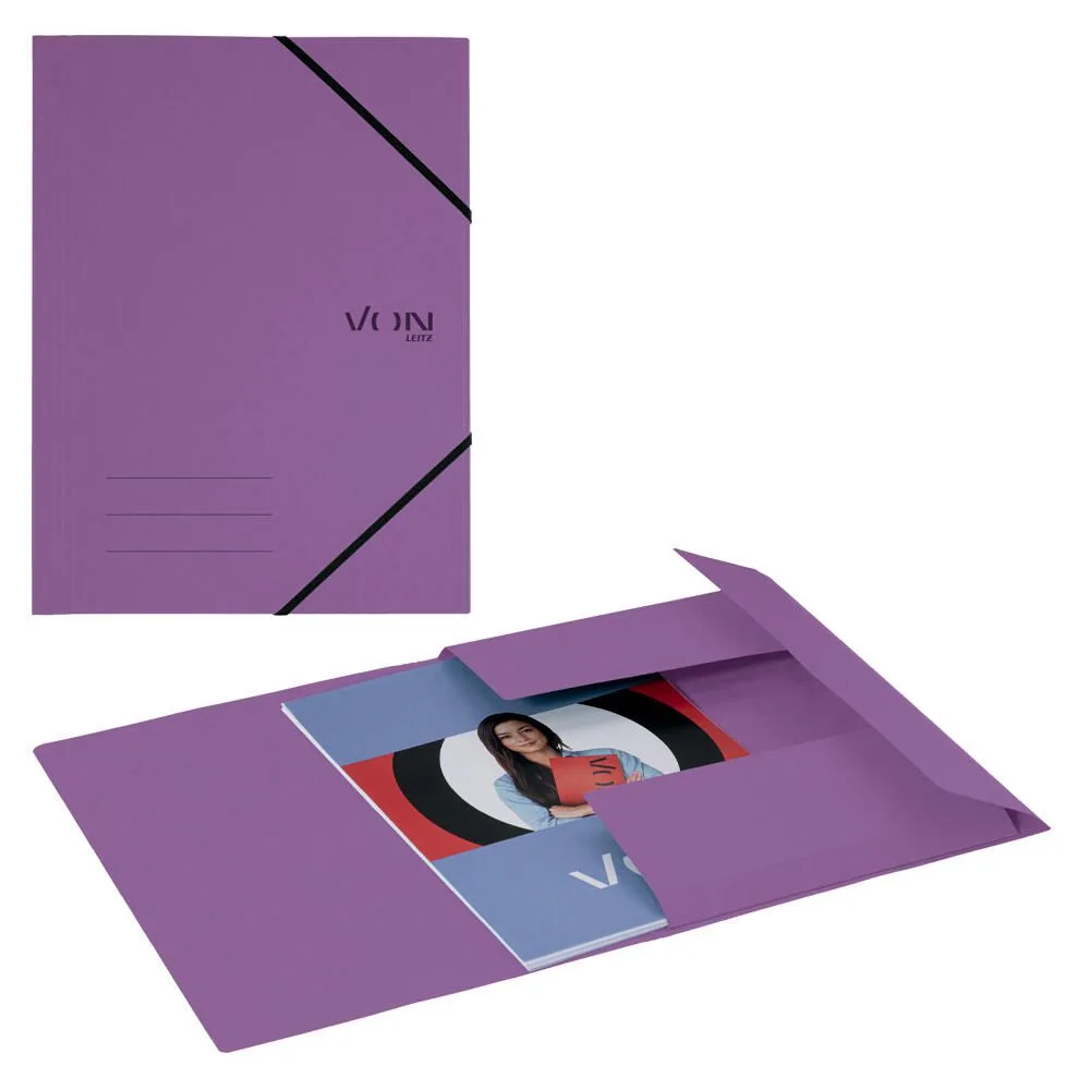VON LEITZ Eckspanner DIN A4 violett, 1 St. fra Leitz – produktbillede