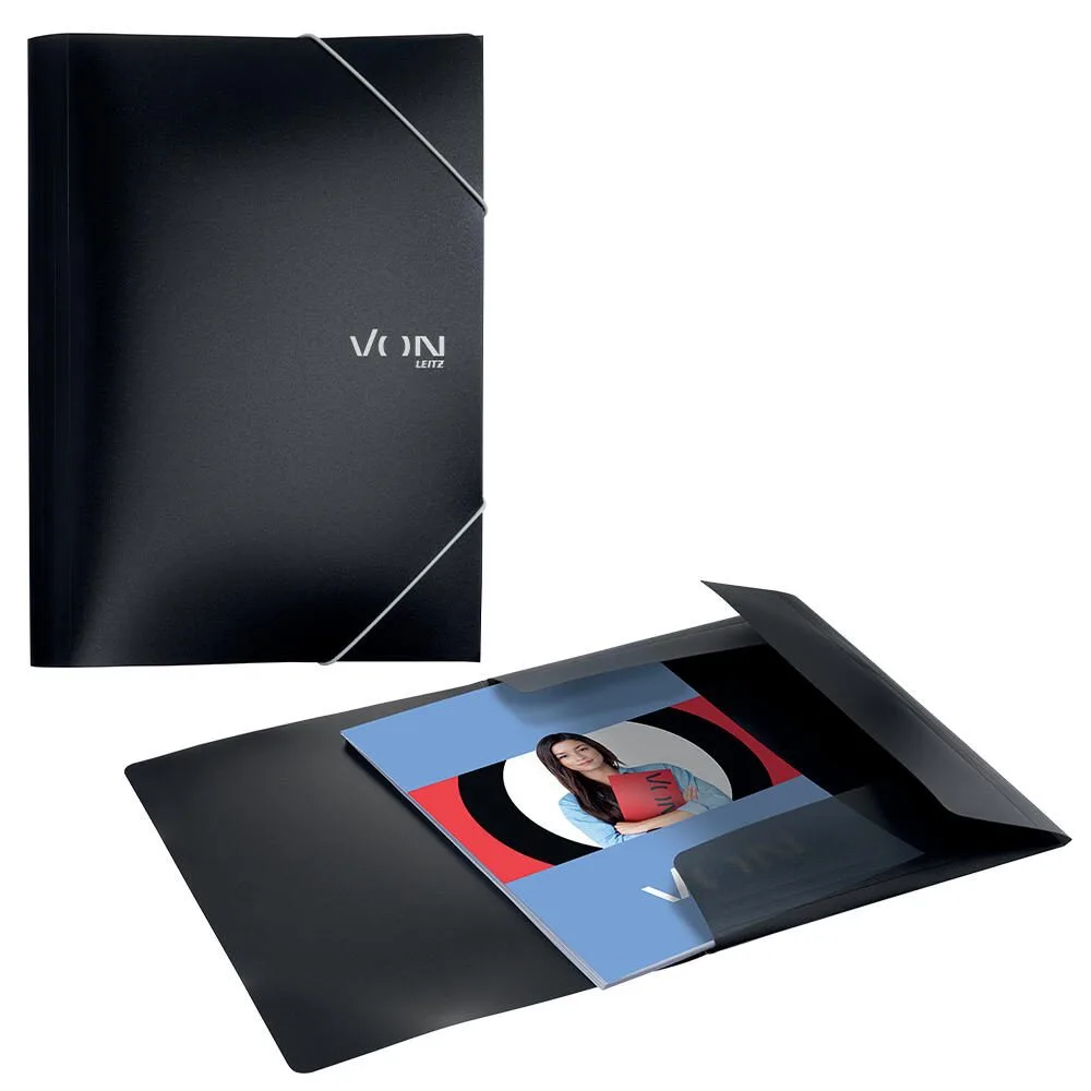 VON LEITZ Sammelmappe DIN A4 schwarz, 1 St. fra Leitz – produktbillede