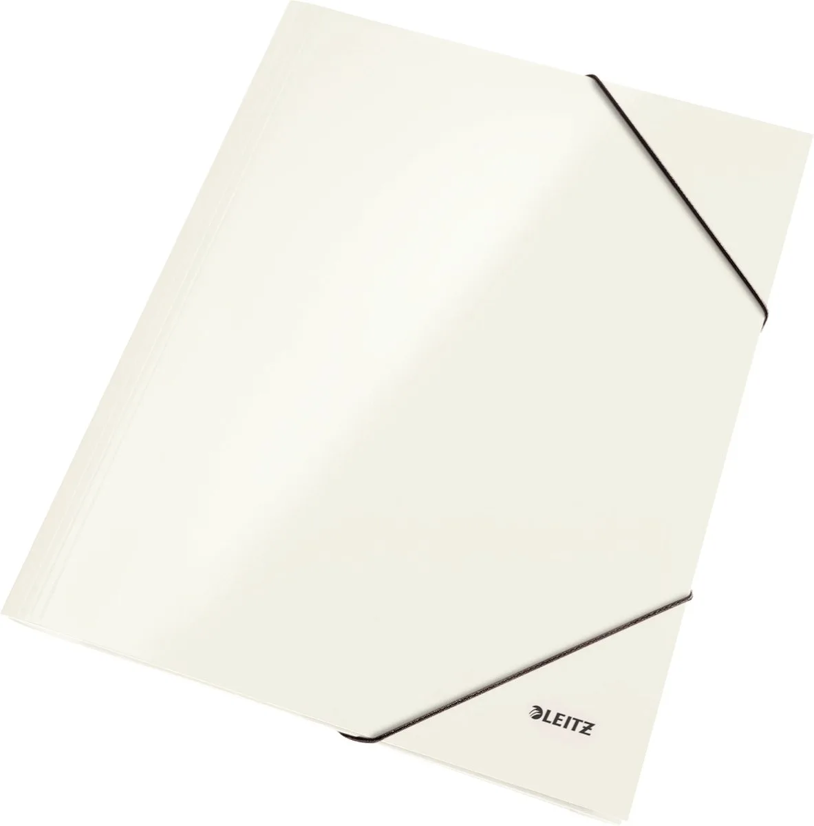 WOW 3-klepsmap karton van Leitz in Metallic, Wit – productfoto