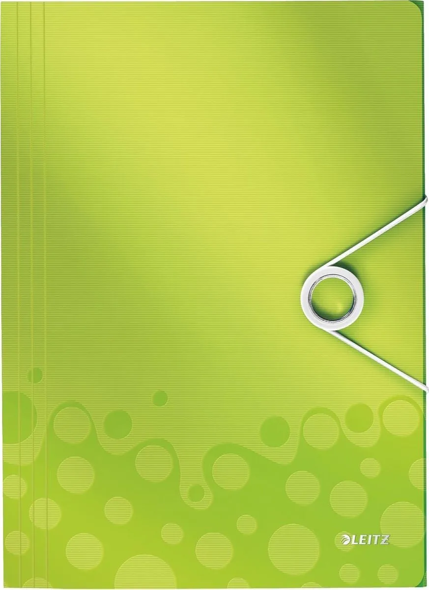 WOW elastomap uit PP formaat A4 groen de Leitz en Groen Metallic – photo produit