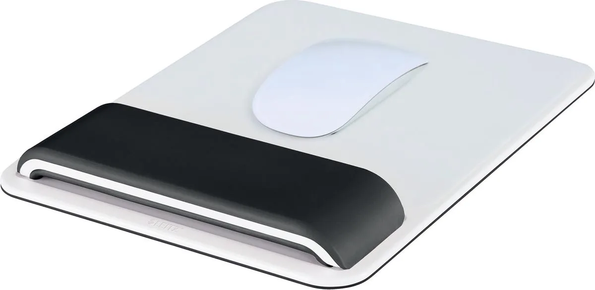 WOW Ergo Ergonomische Muismat met Verstelbare Polssteun - voor Optische - en Lasermuis de Leitz en Noir – photo produit