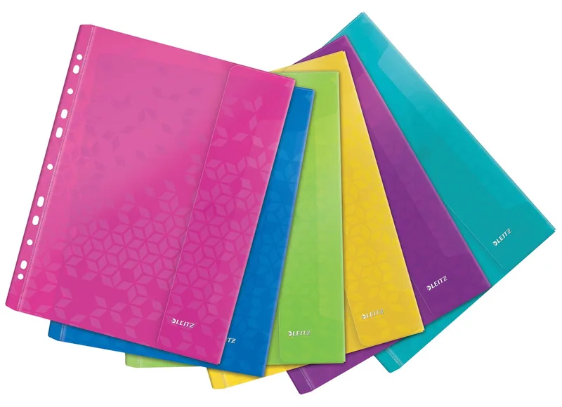 WOW geperforeerde showtas A4, uit PP, geassorteerde kleuren by Leitz – product photo