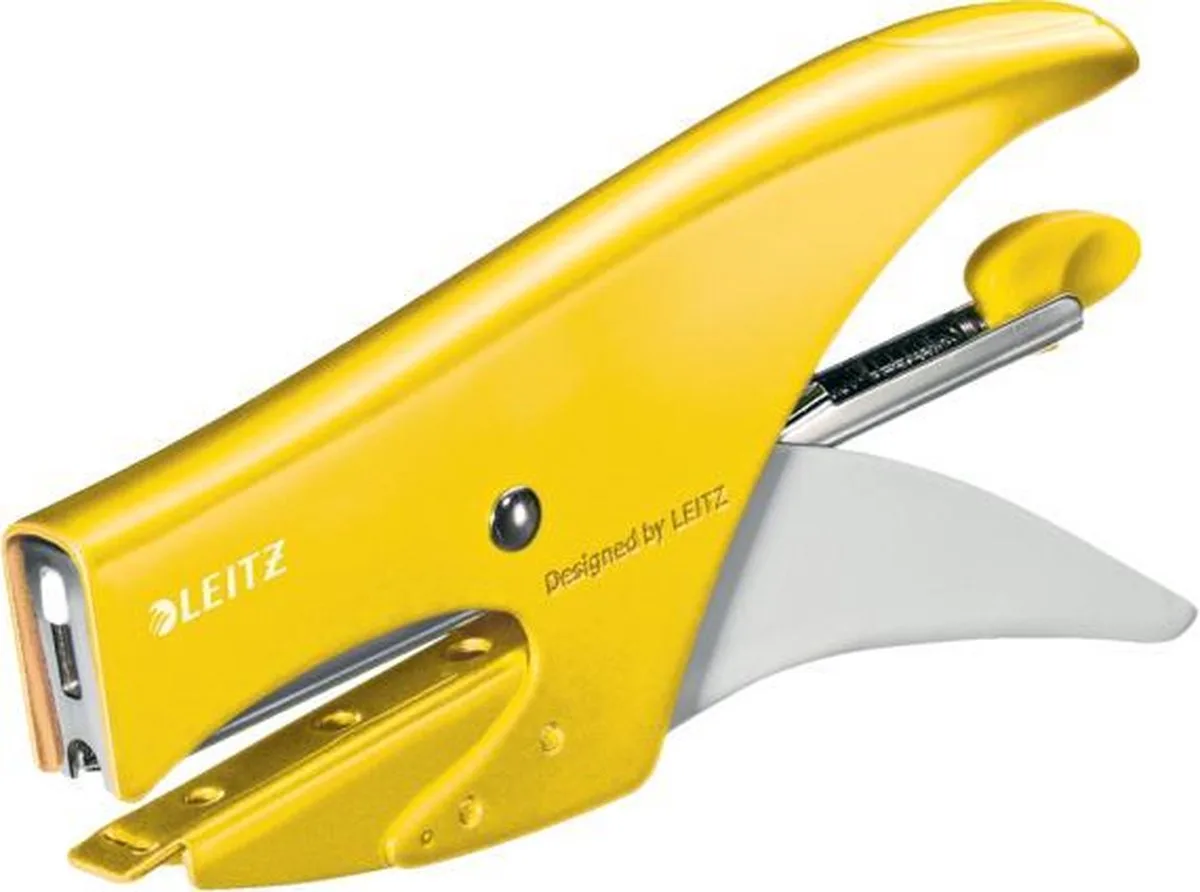 WOW Niettang Werkt met Leitz Nietjes Nr.10 - Capaciteit Van 15 Vel - Voor Kantoor En Thuiswerken - Ideaal Voor Thuiskantoor de Leitz en Jaune – photo produit