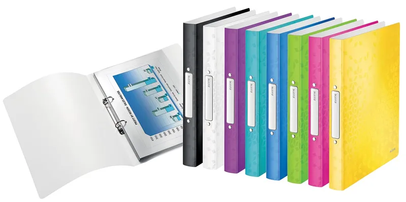 WOW ringmap, uit PP, ft A4, geassorteerde kleuren de Leitz – photo produit