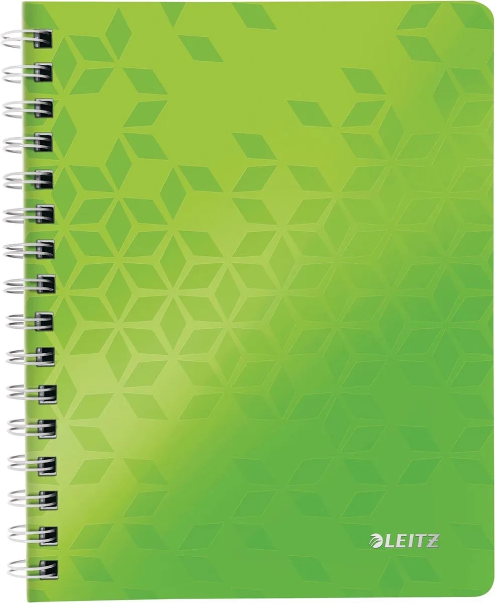 WOW schrift ft A5, geruit, groen 6 stuks de Leitz en Pp – photo produit