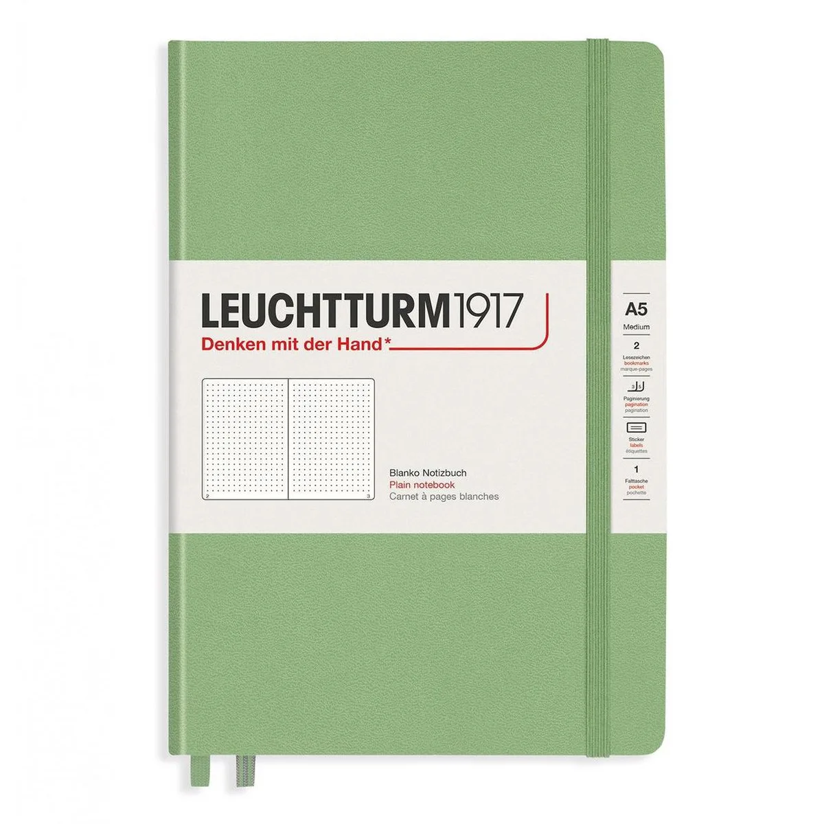 Composition B5 Notitieboek - Dotted de Leuchtturm1917 en Sage – photo produit