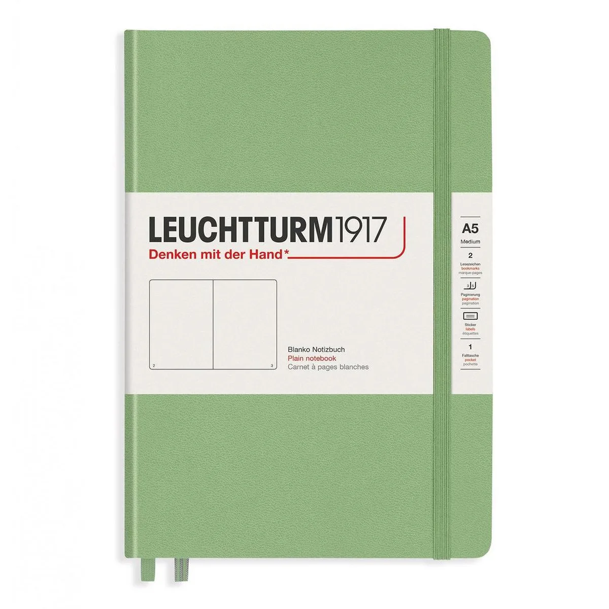 Composition B5 Notitieboek - Ongelinieerd fra Leuchtturm1917 i Sage – produktbillede