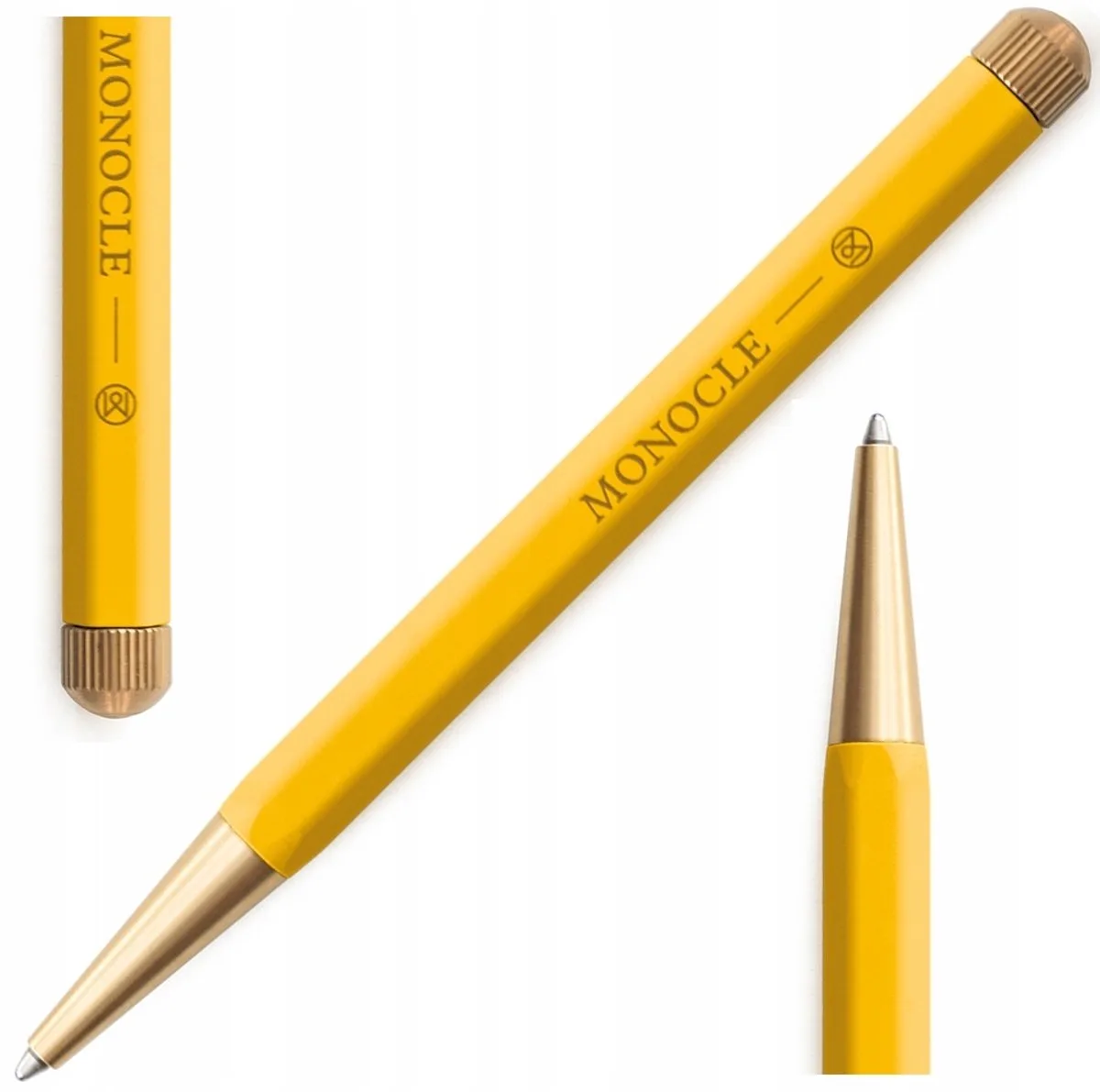 Drehgriffel Monocle Twist Pen de Leuchtturm1917 en Or, Noir – photo produit