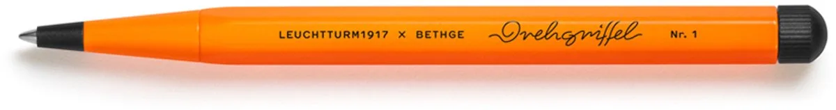 L.E. Luminous Drehgriffel no.1 balpen Orange fra Leuchtturm1917 i Fluor orange – produktbillede