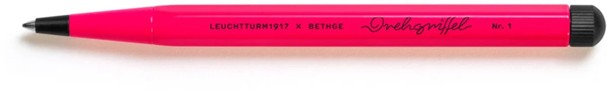 L.E. Luminous Drehgriffel no.1 balpen Pink de Leuchtturm1917 en Fluor pink – photo produit