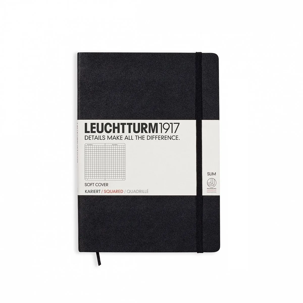 Leuchtturm 310337 schrijfblok & schrift A5 van Leuchtturm1917 in Zwart – productfoto