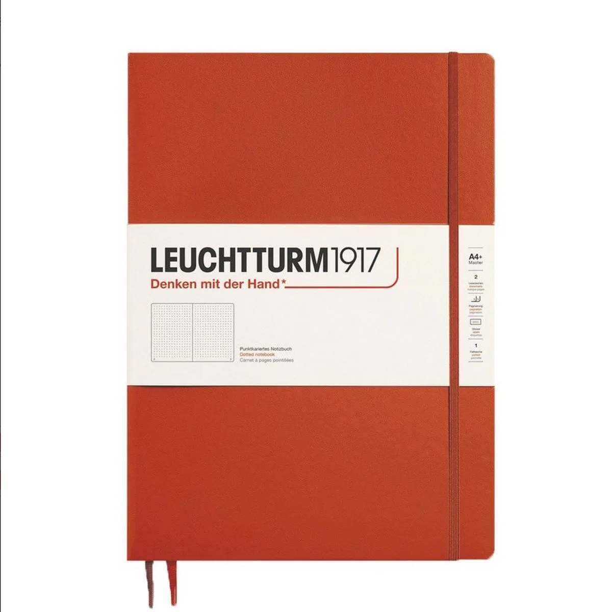 master slim dotted notitieboek fox red 225x315mm by Leuchtturm1917 in Red – product photo