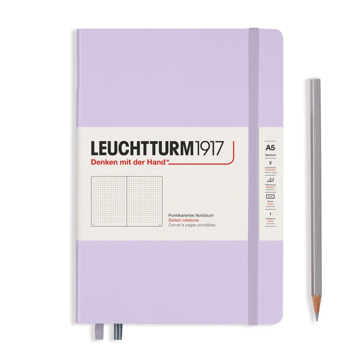 Medium A5 - Notitieboek - Dotted - Overig - Overig Overig - Notebook - 4004117609299 de Leuchtturm1917 en Lilac – photo produit