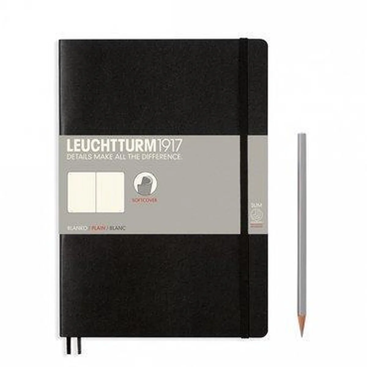 Notitieboek Composition B5 - Softcover - Blanco de Leuchtturm1917 en Noir – photo produit