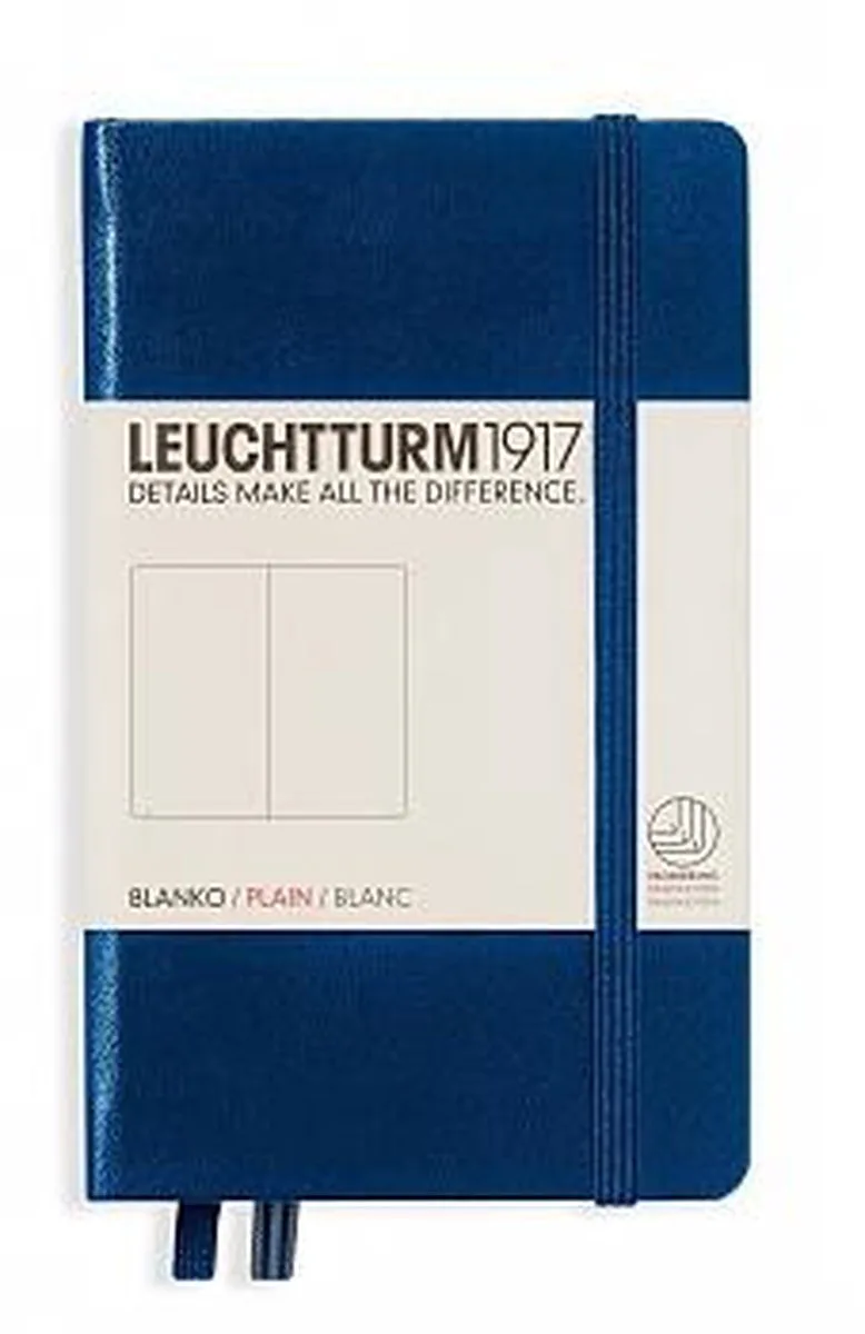 Notitieboek - Pocket - Blanco von Leuchtturm1917 in Navy Blauw – Produktfoto