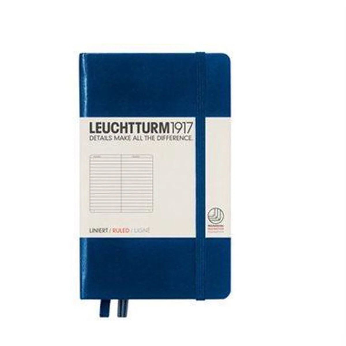 Notitieboek - Pocket - Gelinieerd - Navy Blauw från Leuchtturm1917 i Mörkblå – produktbild