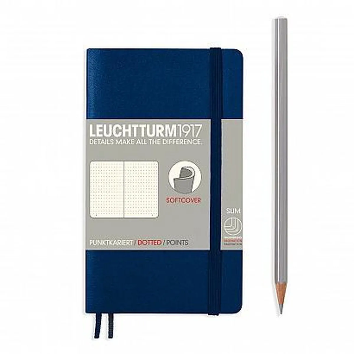 Notitieboek Pocket - Softcover - Puntjes från Leuchtturm1917 i Mörkblå – produktbild