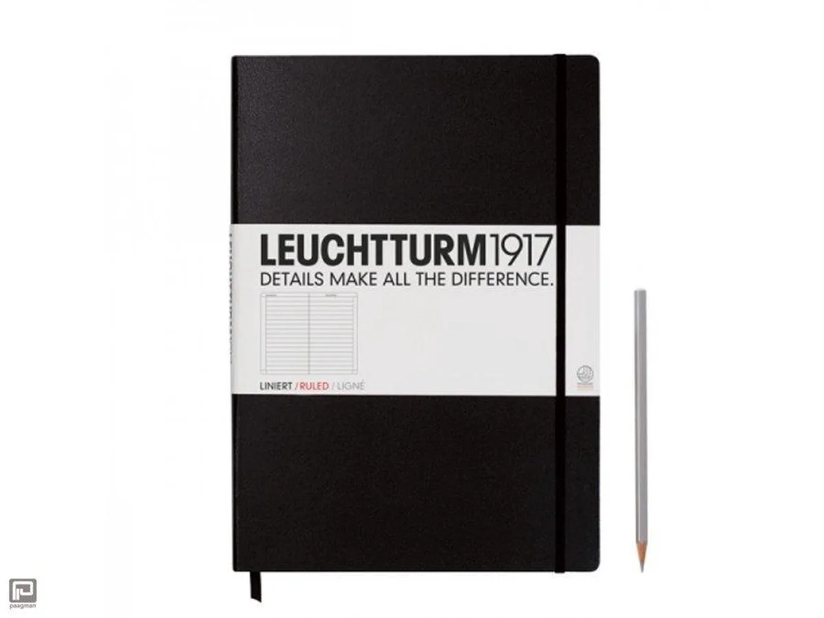 Notitieboek XL - Master Classic Gelinieerd van Leuchtturm1917 in Zwart – productfoto