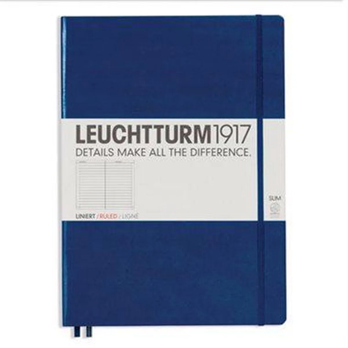 Notitieboek XL - Master Slim Gelinieerd van Leuchtturm1917 in Donkerblauw – productfoto