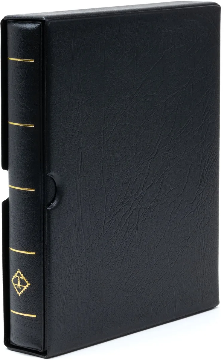 OPTIMA - Muntalbum - F ringband, inclusief beschermhoes van Leuchtturm1917 in Zwart – productfoto