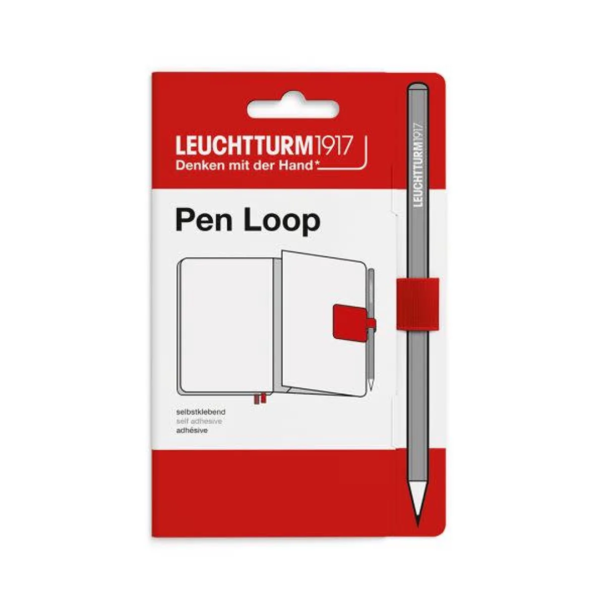 Pen loop - Cherry - kersen rood - pennenlus de Leuchtturm1917 en Cherry red, Kersenrood – photo produit