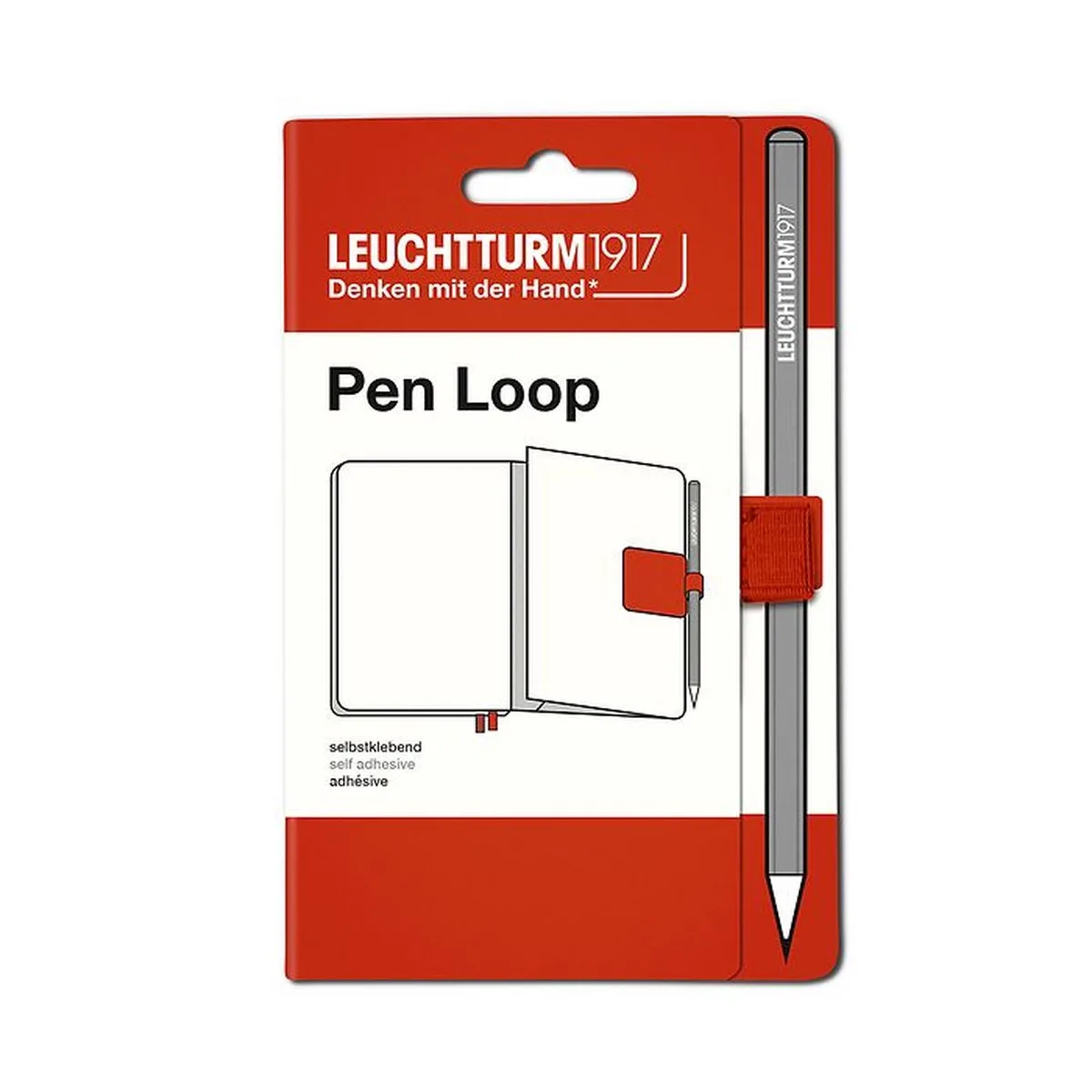 Pen loop Natural Colours de Leuchtturm1917 en Fox red – photo produit