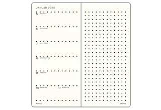Taschenkalender Wochenkalender 2027 & Notizbuch Wallet B6+ x A6 Forest Green von Leuchtturm1917 in Grün – Produktfoto 2 von 2