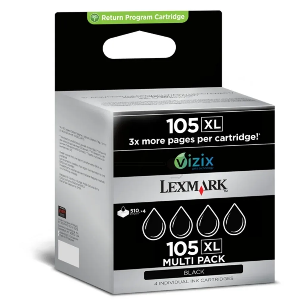 Blækpatron return High Yield Multipack 14N0845 N/A de Lexmark – photo produit