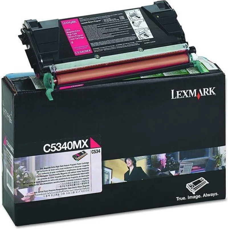 C5340MX - Toner van Lexmark in Magenta – productfoto