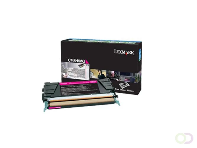 C748H1MG Cartouche 10000pages Magenta cartouche toner et laser van Lexmark – productfoto