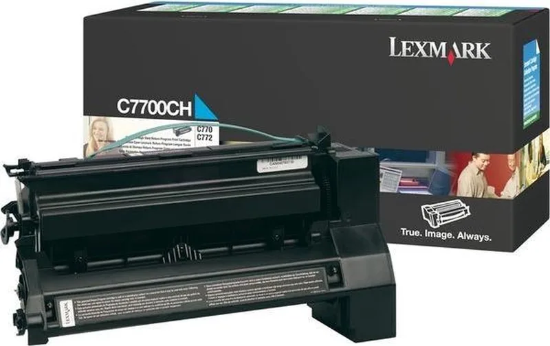 C770, C772 tonercartridge by Lexmark in Cyaan – product photo