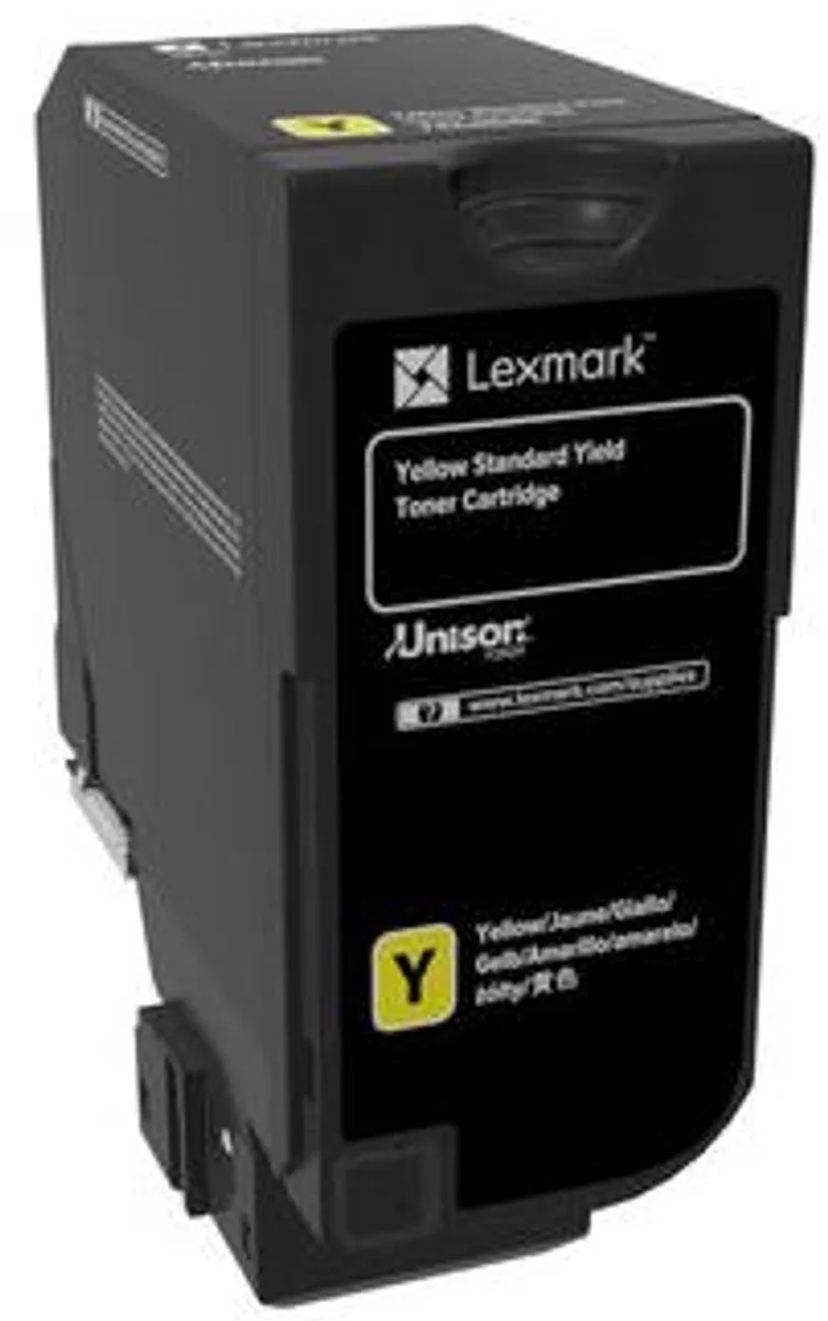 CS720 tonercartridge 1 stuk(s) Origineel by Lexmark in Yellow – product photo