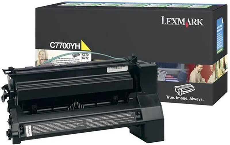 E12 C770 C772 toner cartridge by Lexmark in Yellow – product photo