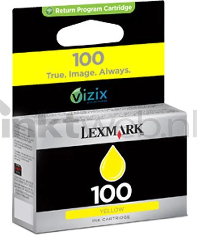Lexmark 100 Inktcartridge fra Lexmark i Gul – produktbillede