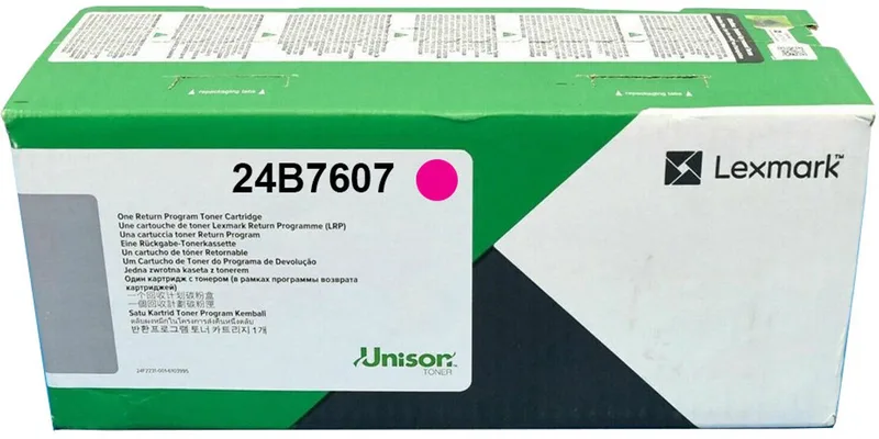 Lexmark 24B7607 tonercartridge 1 stuk(s) Origineel by Lexmark in Magenta – product photo
