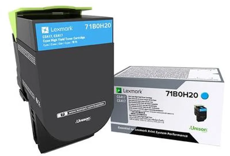 Lexmark 71B0H20 tonercartridge 1 stuk(s) Origineel by Lexmark in Cyaan – product photo