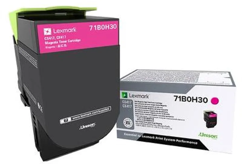 Lexmark 71B0H30 tonercartridge 1 stuk(s) Origineel de Lexmark en Magenta – photo produit