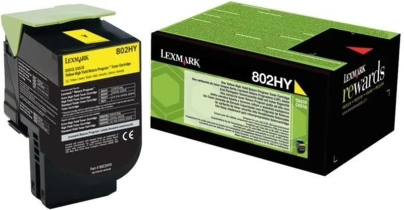 Lexmark - 80C2HY0 - Toner van Lexmark in Geel – productfoto