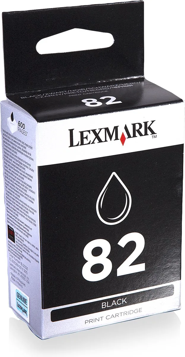 Lexmark 82 - Inktcartridge van Lexmark in Zwart – productfoto