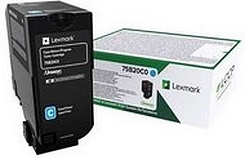 Lexmark tonercartridge - laser - 10000 pag - 1 von Lexmark in Cyaan – Produktfoto
