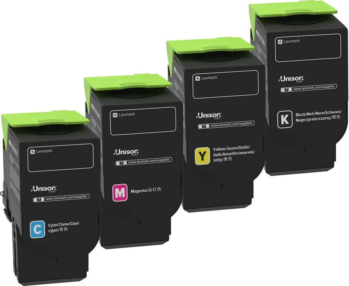 Original Toner - 4er Multipack für CX622ade, CX625ade, CS521dn, CX625adhe, CS622de fra Lexmark – produktbillede