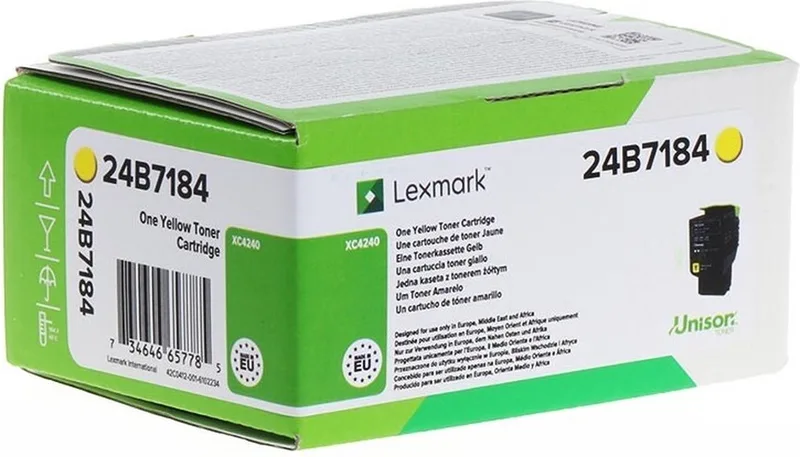 Print Cartridge 24B7184 for XC4240 by Lexmark in Yellow – product photo