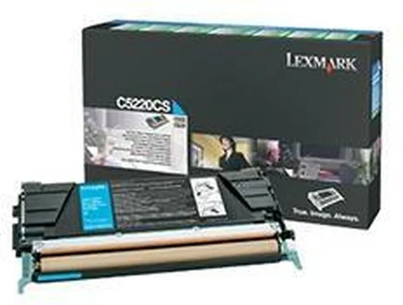 Toner 00C5220CS blauw by Lexmark in Cyaan – product photo
