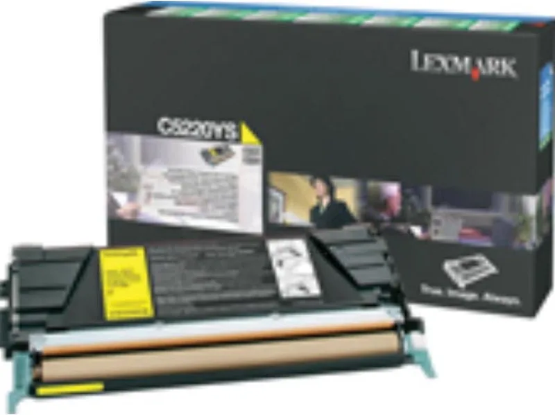 Toner 00C5220YS by Lexmark in Yellow – product photo