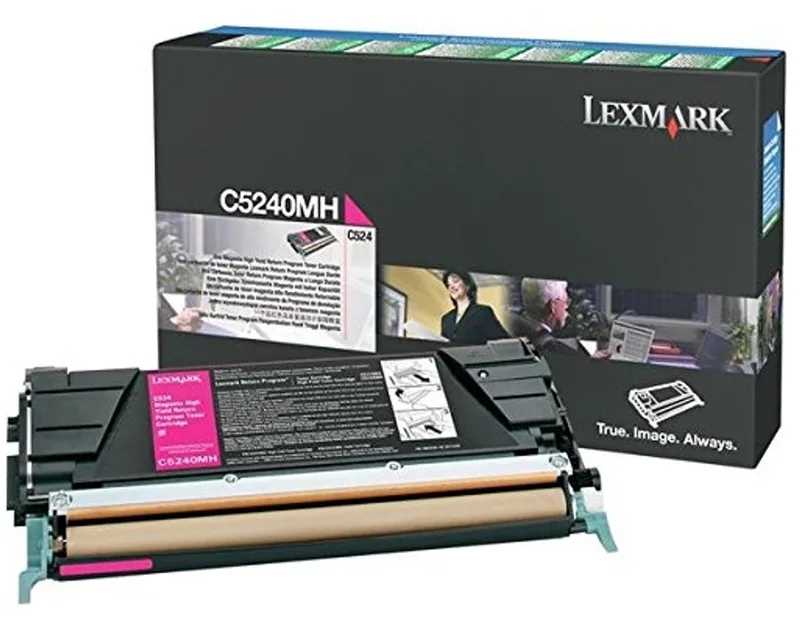 Toner 00C5240MH HC rood by Lexmark in Magenta – product photo