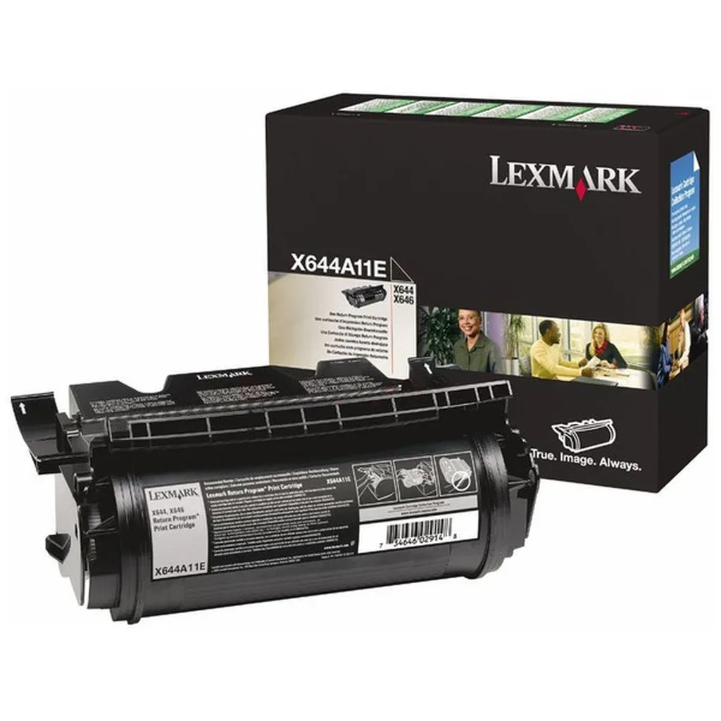 Toner 10.000 sider RETURN X644A11E Sort van Lexmark – productfoto