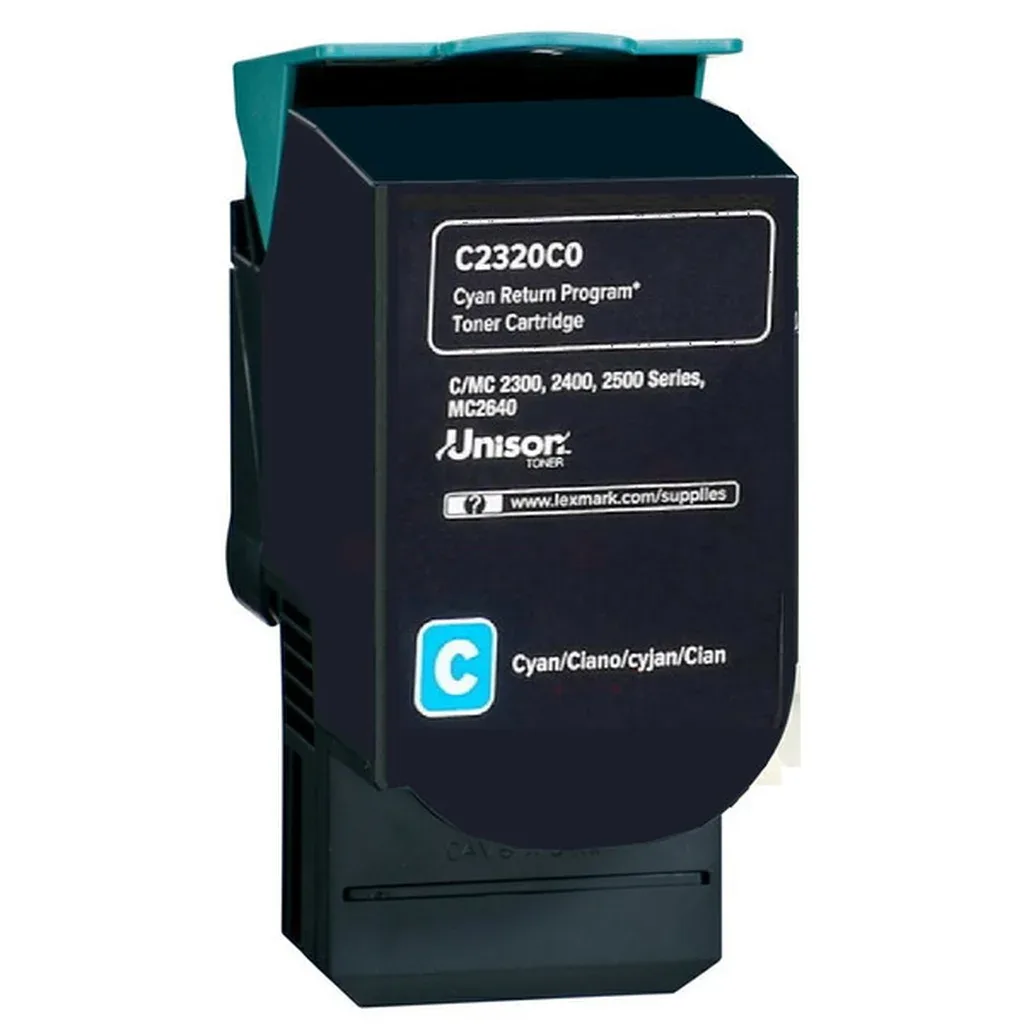 Toner cyan, 2300 sider C230H20 N/A fra Lexmark – produktbillede