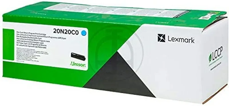 Toner Lexmark 20N20C0 Black Yellow van Lexmark in Blauw – productfoto